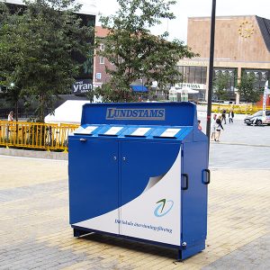 Avfallsbeholder kildesortering sekkeskap