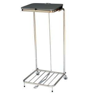 Sekkestativ med lokk og fotpedal 125L