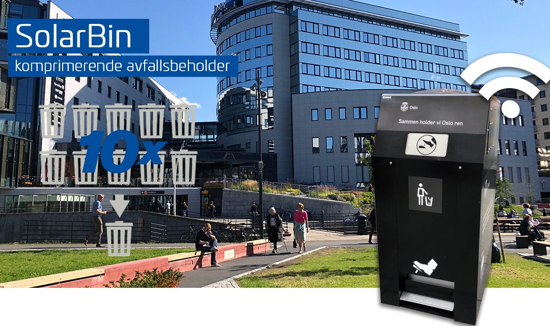 Nye modeller på Solarbin – smart avfallsbeholder