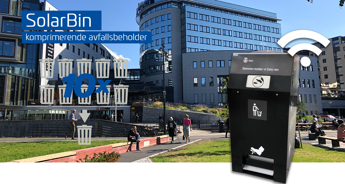 Smart avfallsbeholder