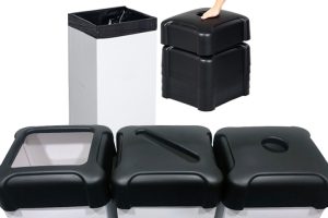 Innkasttopper til avfallsbeholder i kartong