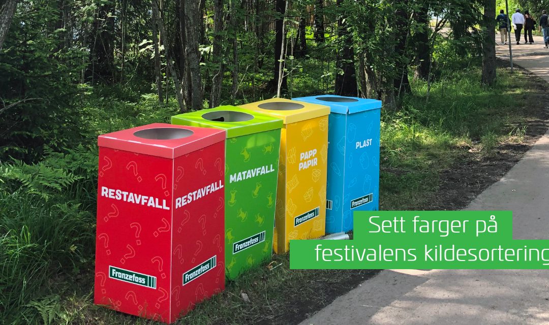 Sett farge på festivalens eller idrettsarrangementets kildesortering