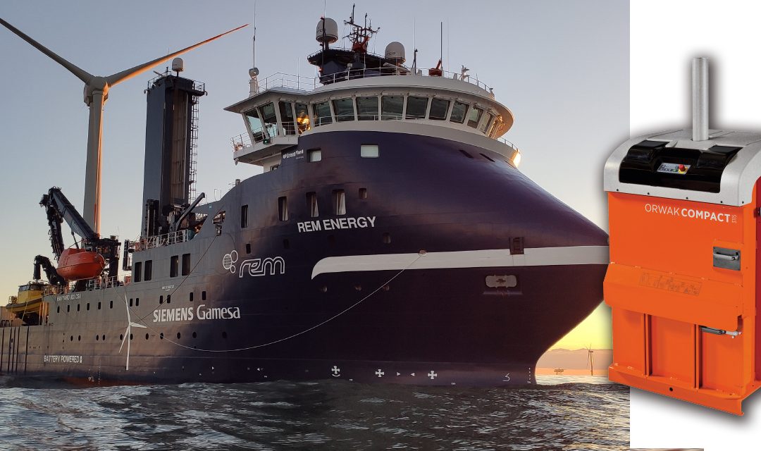Hybridskipet Rem Energy valgte kraftfull og plasseffektiv emballasjepresse