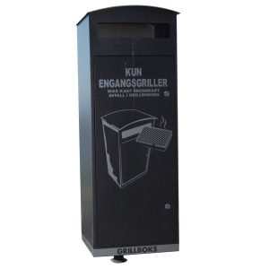 Avfallsbeholder for engangsgriller