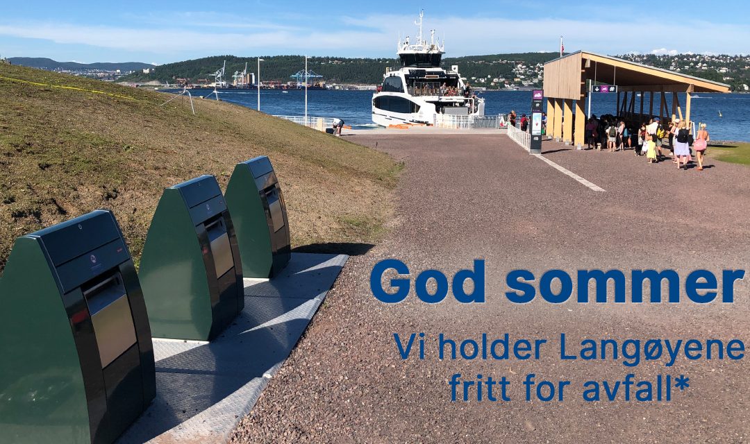 Nedgravde avfallscontainere på Langøyene