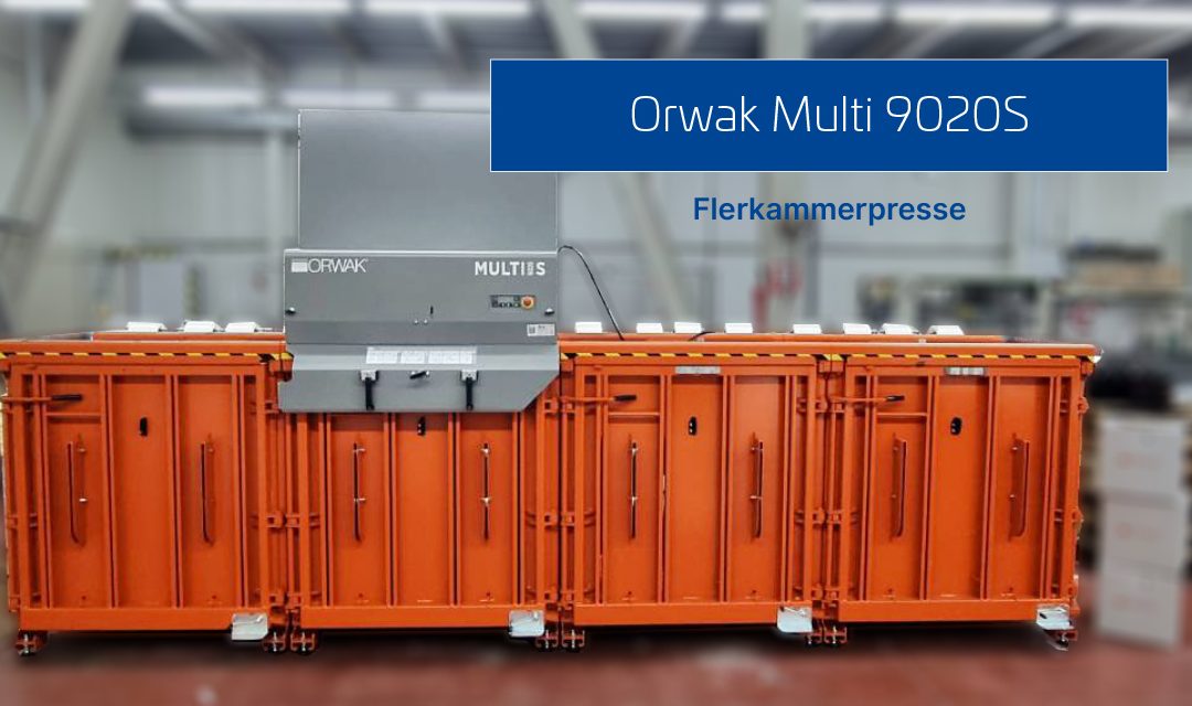 Emballasjepresse med flere kammer