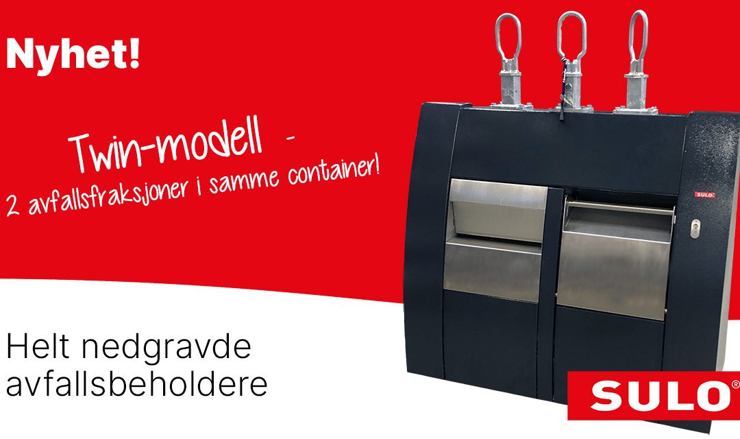 SULO Twin-modell – nedgravde avfallscontainer