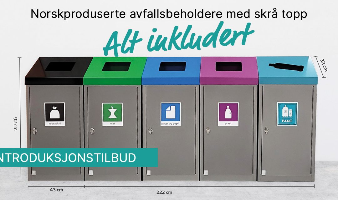 Ny serie avfallsbeholdere i konseptet “Alt inkludert”!