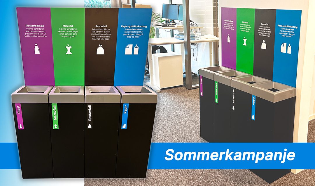 Ny kildesorteringsstasjon på jobben – sommerkampanje!