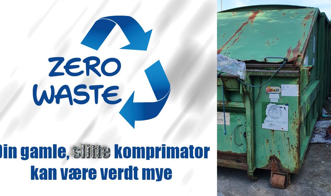 Innbyttekampanje på gamle utslitte avfallskomprimatorer.