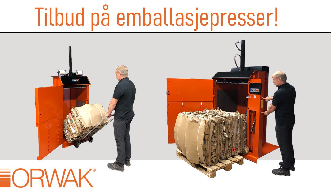 Tilbud emballasjepresser! Nye krav fra 2025!