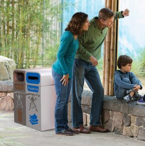 Avfallsbeholder kildesortering Cervic Brussels