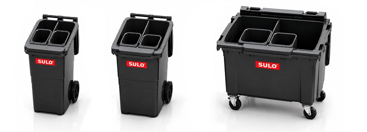Sulo avfallsbeholdere Decem 240 360 660 liter med innerbeholdere