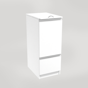 Kildesorteringsmøbel med sekkeholder og skuff