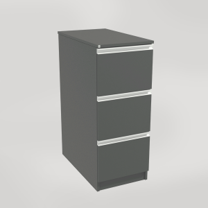 Kildesorteringsmøbel med tre skuffer