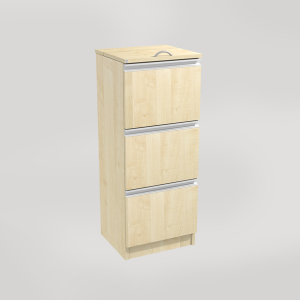 Kildesorteringsmøbel for matavfall