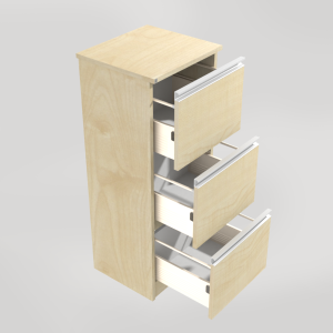 Oppbevaringsmøbel med tre skuffer