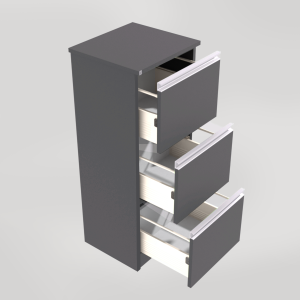 Oppbevaringsmøbel med tre skuffer