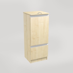 Kildesorteringsmøbel med sekkeholder og skuff