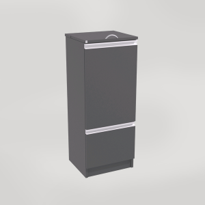 Kildesorteringsmøbel med sekkeholder og skuff