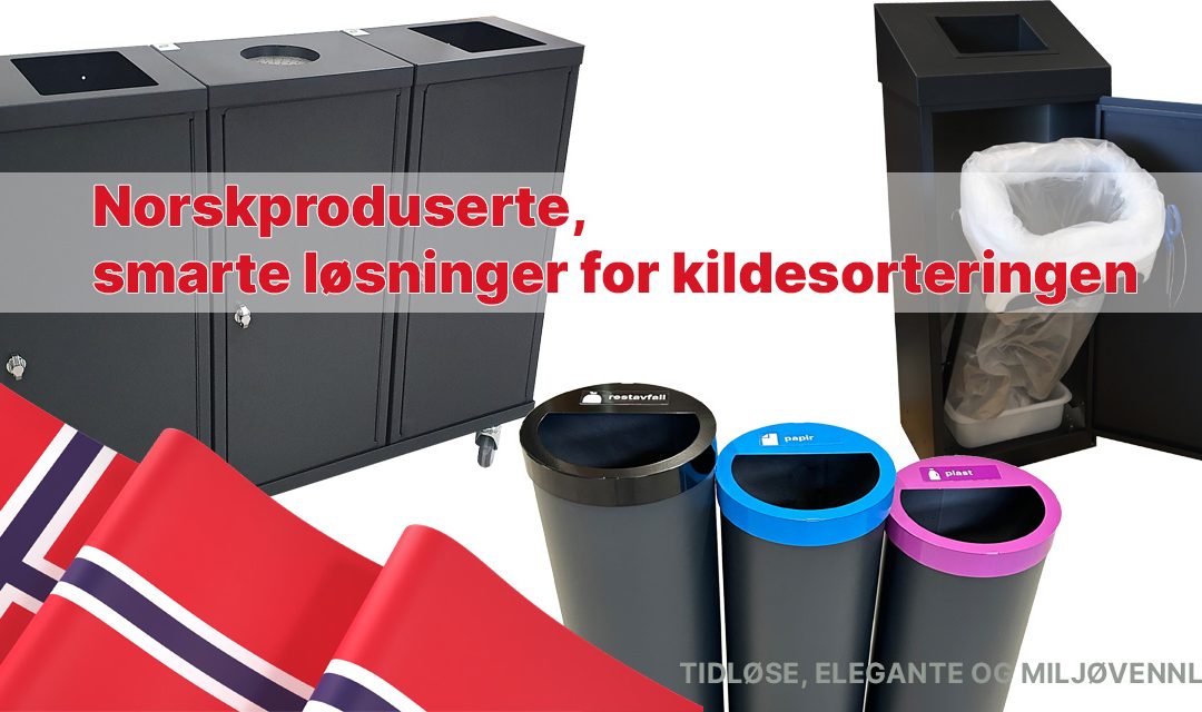 Norskproduserte avfallsbeholdere