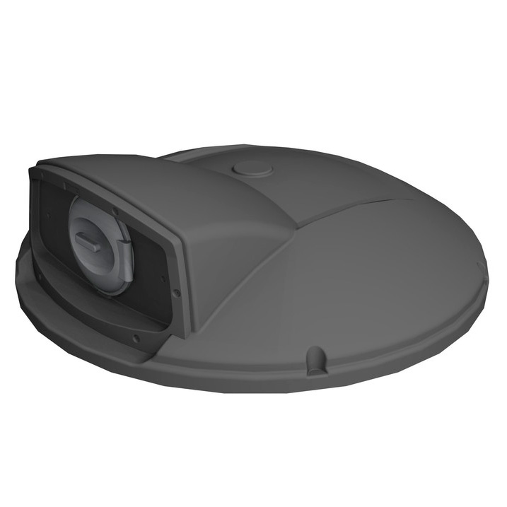 Vertikalt lokk med innkastlokk