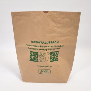 Papirpose 45 liter til matavfall- to lags