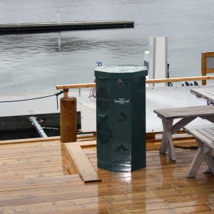 Avfallsbeholde kildesortering Octa100 med vippefront