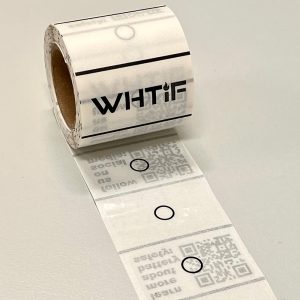 Rull m/etiketter for batteriboks
