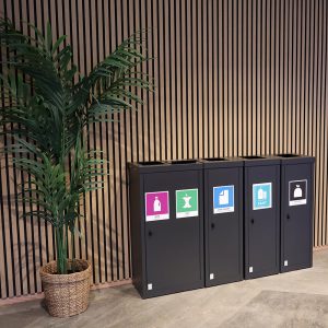 Avfallsbeholder kildesortering Isteren_RAL-7021