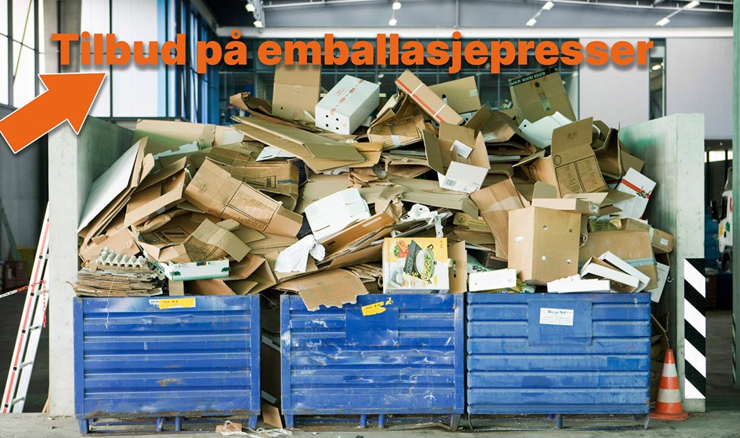 Spar opp til 70 % på avfallskostnader med en emballasjepresse