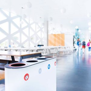 Avfallsbeholder kildesortering Lune Split-4-miljo