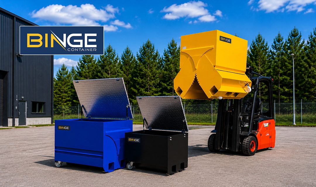 Binge containere for effektiv kildesortering og trygg håndtering