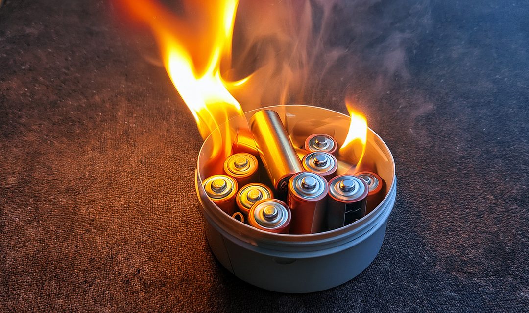 Et lite batteri kan starte en stor brann