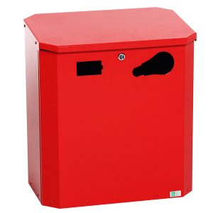 Beholder for lyskilder og batterier