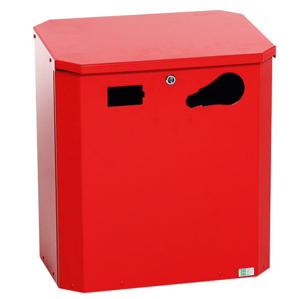 Beholder for lyskilder og batterier