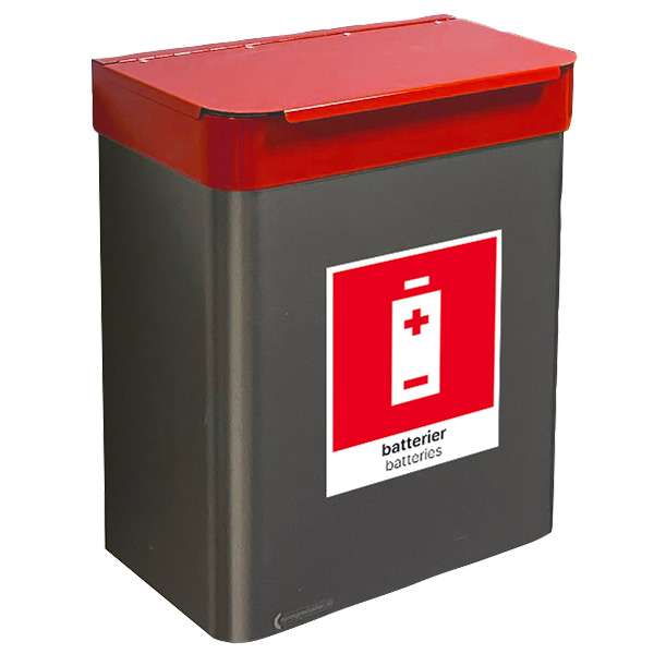 Batteriboks med løftelokk