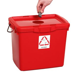 Beholder for batterier, 25L