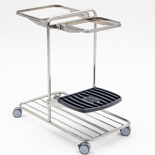 Dobbelt sekkestativ 45+125 liter for matavfall