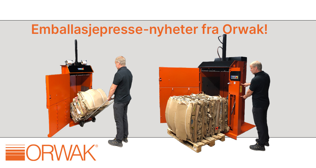 Vi lanserer to nye emballasjepresser i Orwak familien